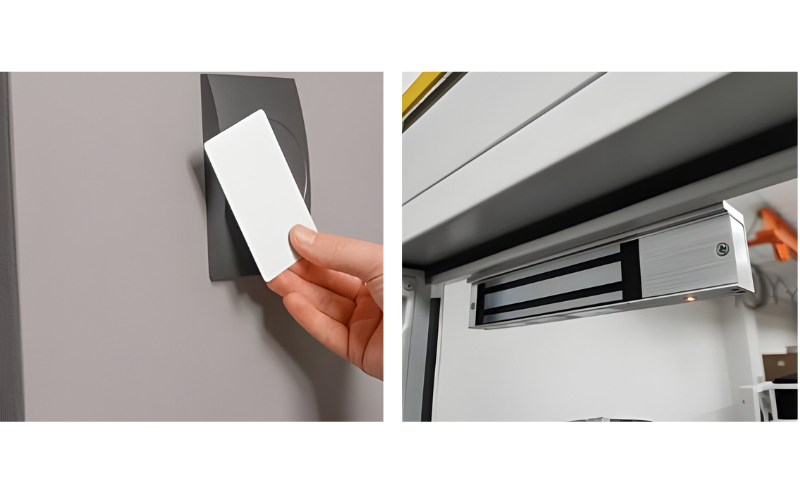 Sử dụng hệ thống cửa cảm biến từ