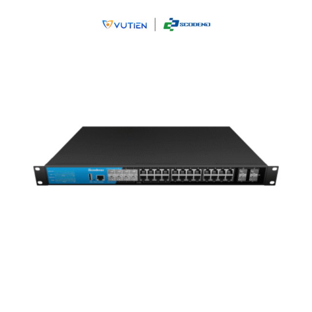 Switch quản lý L3 28 cổng Scodeno S200-28XGCM-X4C8-ACR