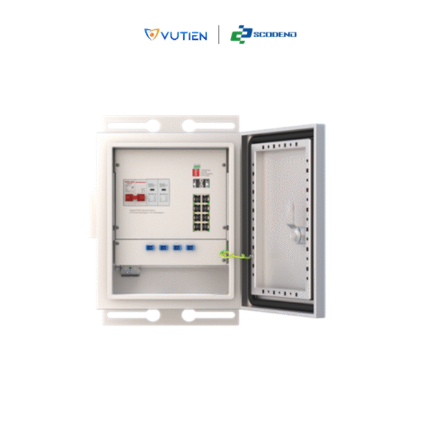 Switch công nghiệp ngoài trời PoE Scodeno S340-N28-AC22, chống sét 8Kv