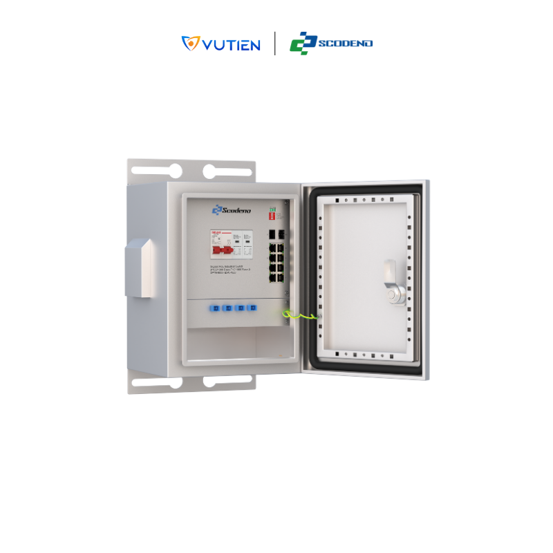 Switch công nghiệp ngoài trời PoE Scodeno S340-N28, chống sét 8Kv Switch công nghiệp ngoài trời PoE Scodeno S340-N28, chống sét 8Kv