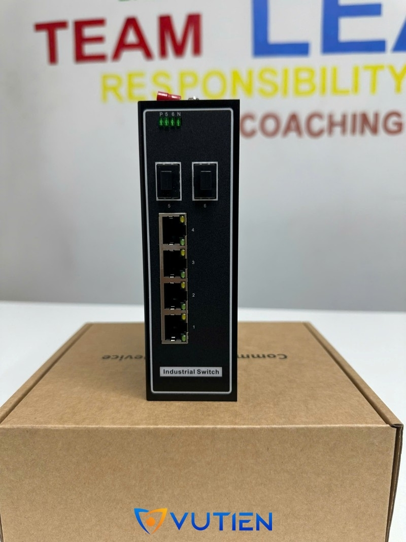 Switch công nghiệp PoE 6 Port Scodeno 45-2GX4GP
