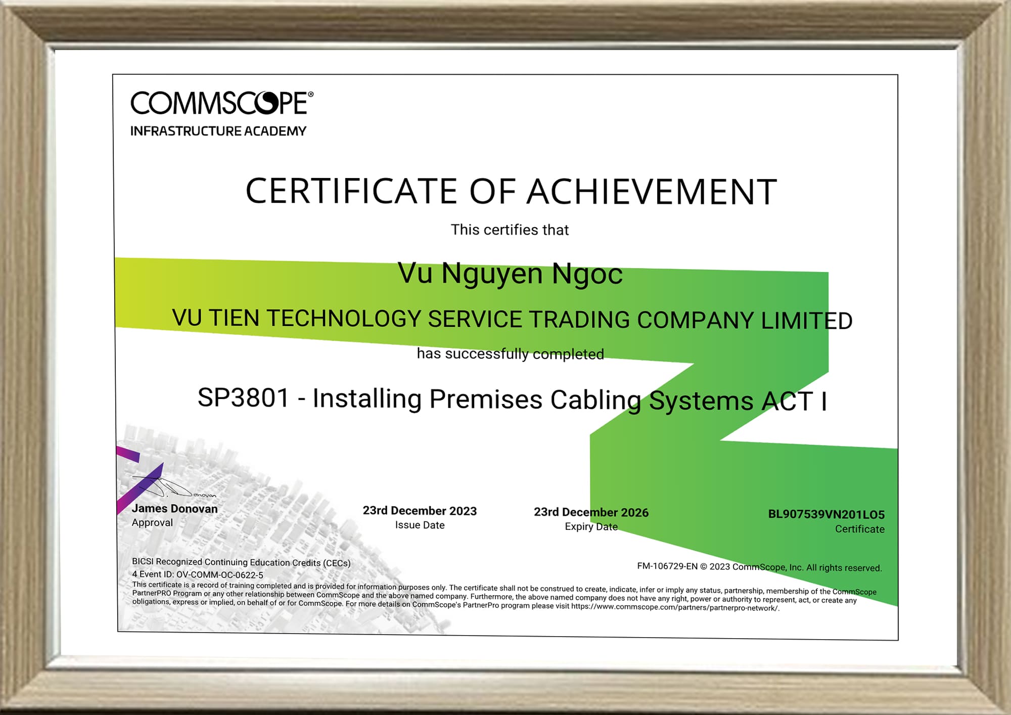 cabling systems act I – NGUYEN NGOC VU