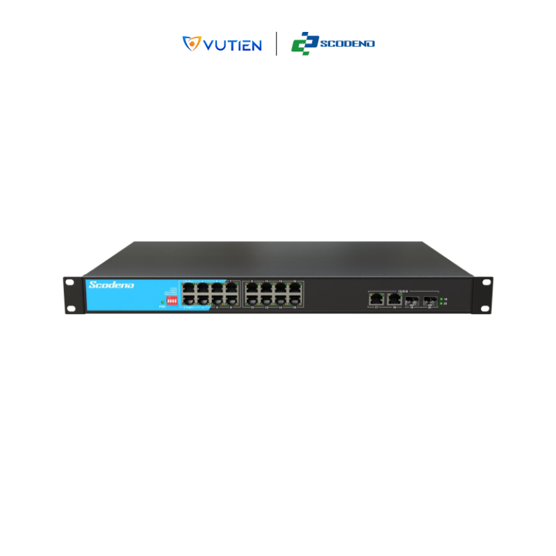 Switch chuyển mạch POE Non Managed S200-20GP-B2S2-ACR