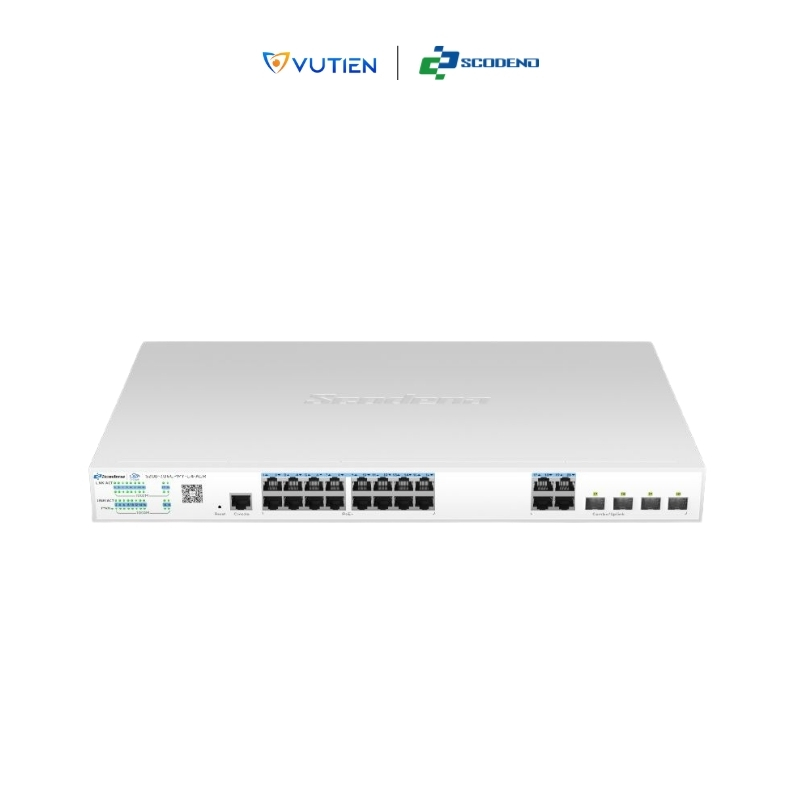 Switch POE Scodeno S200-20GCPMY-C4-ACR Layer 2+ có quản lý