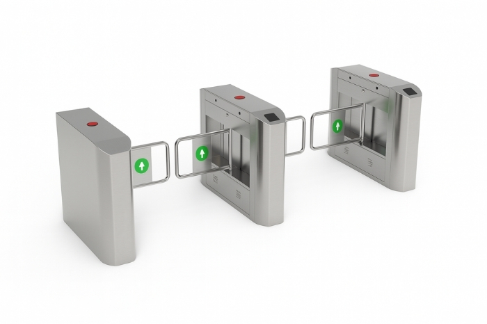 Cổng swing barrier (cổng cánh xoay) – linh hoạt cho nhiều đối tượng